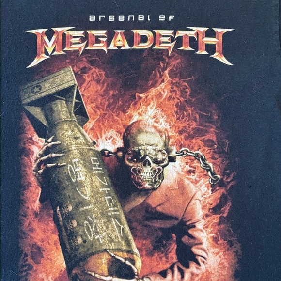 Vintage Arsenal Of Megadeath Band T-shirt Small - Picture 4 of 4